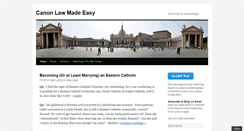 Desktop Screenshot of canonlawmadeeasy.com